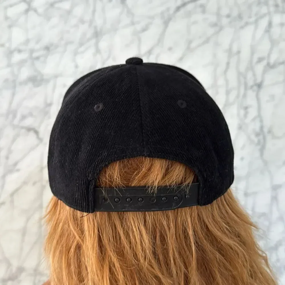 Tiny Whales Corduroy SnapBack Permanent Vacation Rainbow Trucker Hat Sz 6-12Y